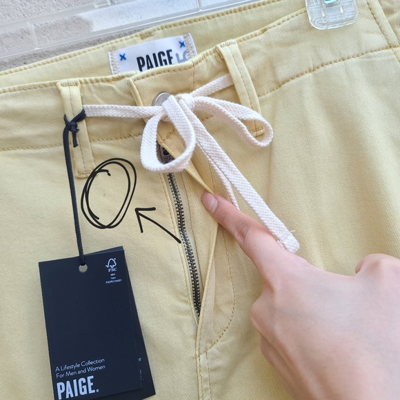 Paige | Carly High-Rise Cropped Wide-Leg Jeans in Vintage Vanilla Sugar Size 31 - Picture 5 of 12